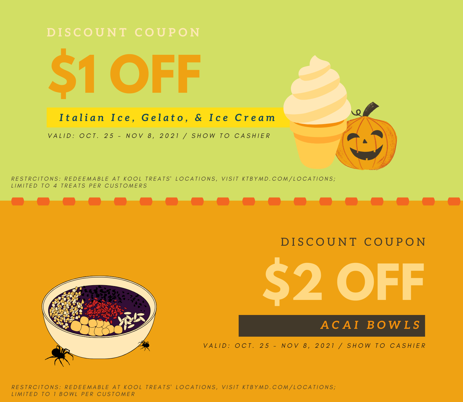 Coupons | Kool Treats by Mama Dukes